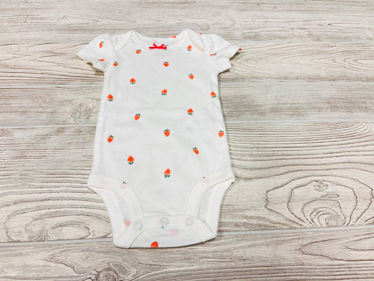 Carter’s Strawberry Print Short Sleeve Onesie