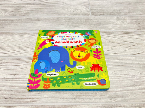 Usborne baby’s very first play book Animal words
