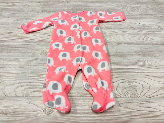 Carter’s Button Down Elephant Print Fleece Pajama
