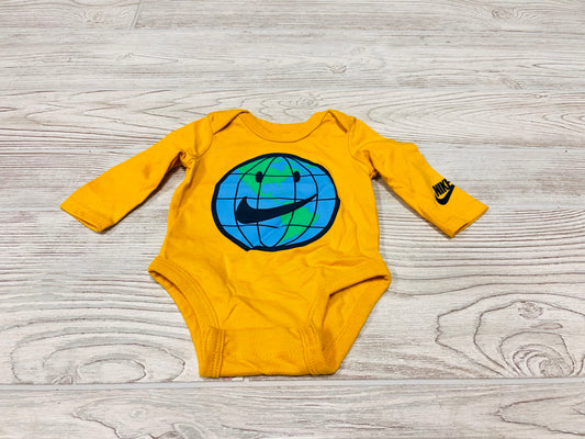 Nike Earth Print Long Sleeve Onesie