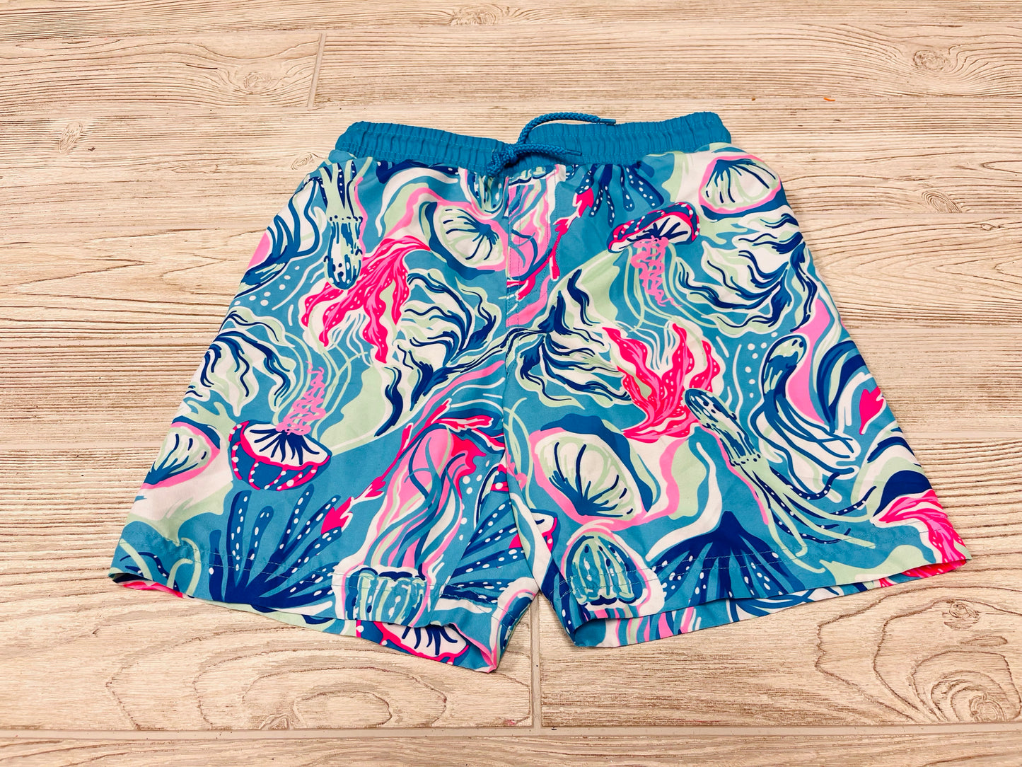Tommy Bahamas Ocean Print Swim Trunks