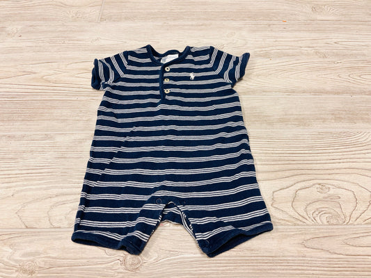 Ralph Lauren Striped Short Sleeve Romper
