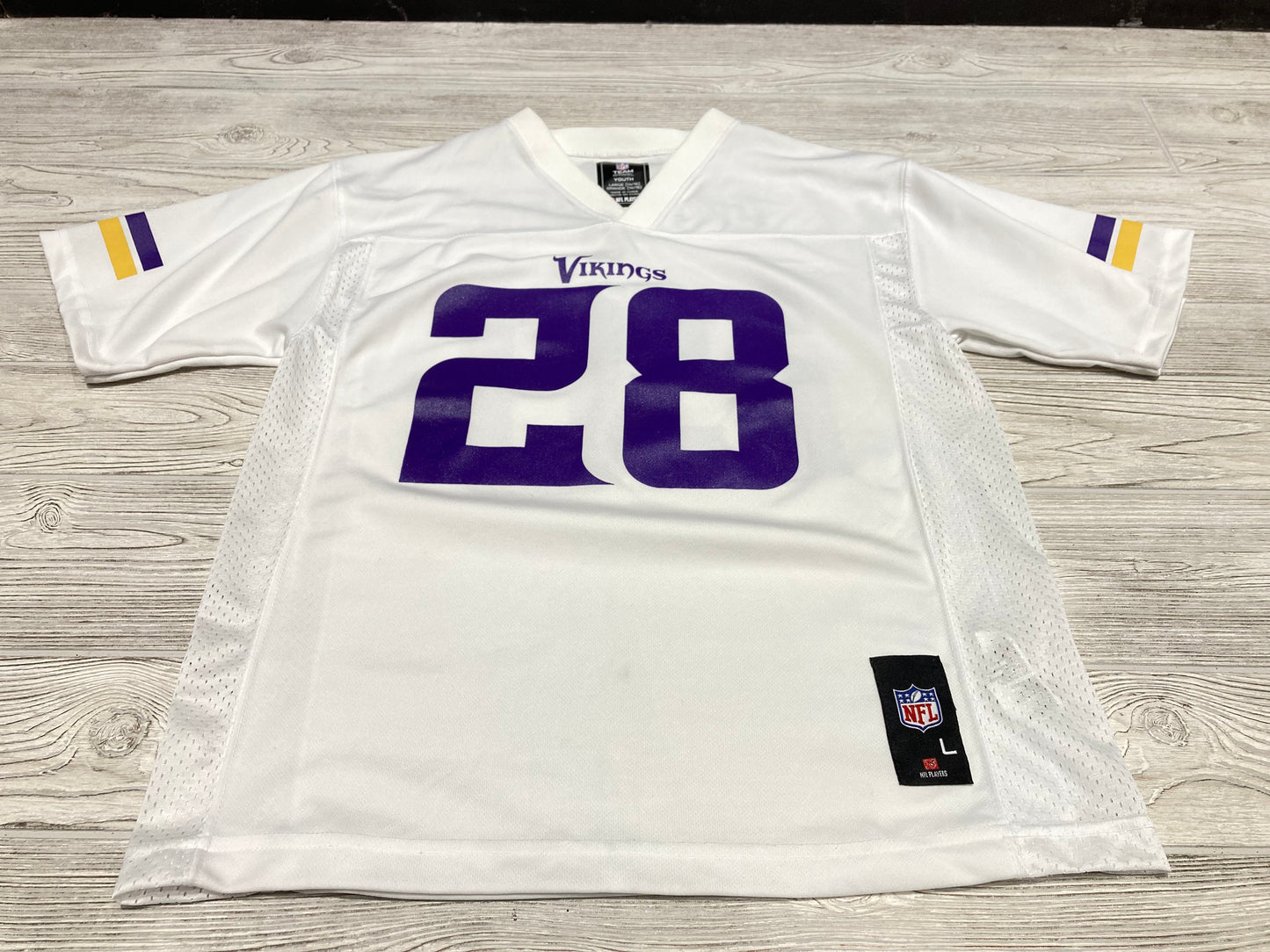 NFL Team Apparel Minnesota Vikings Peterson Football Jersey