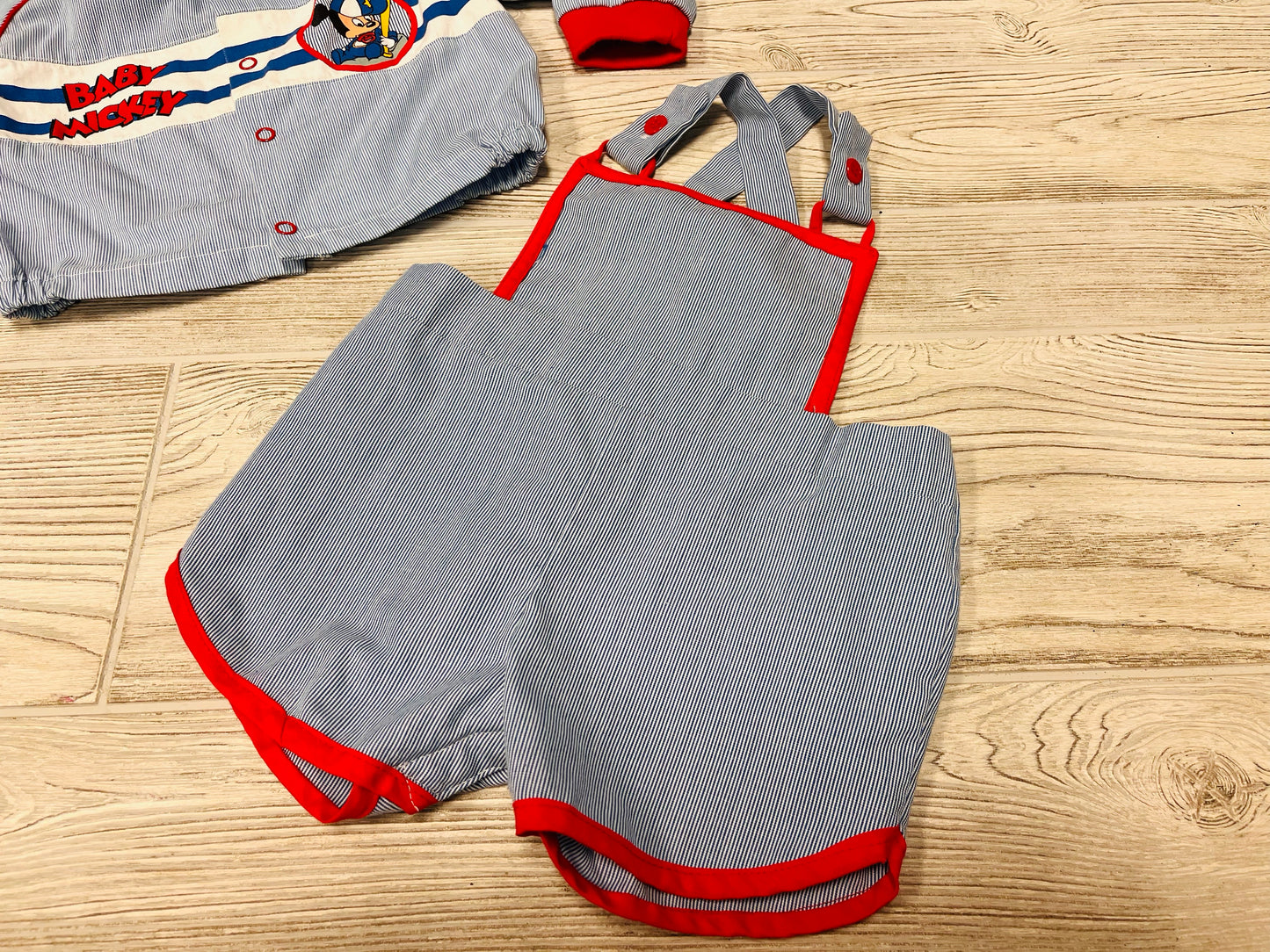 Vintage Disney Babies Baby Mickey Baseball Outfit