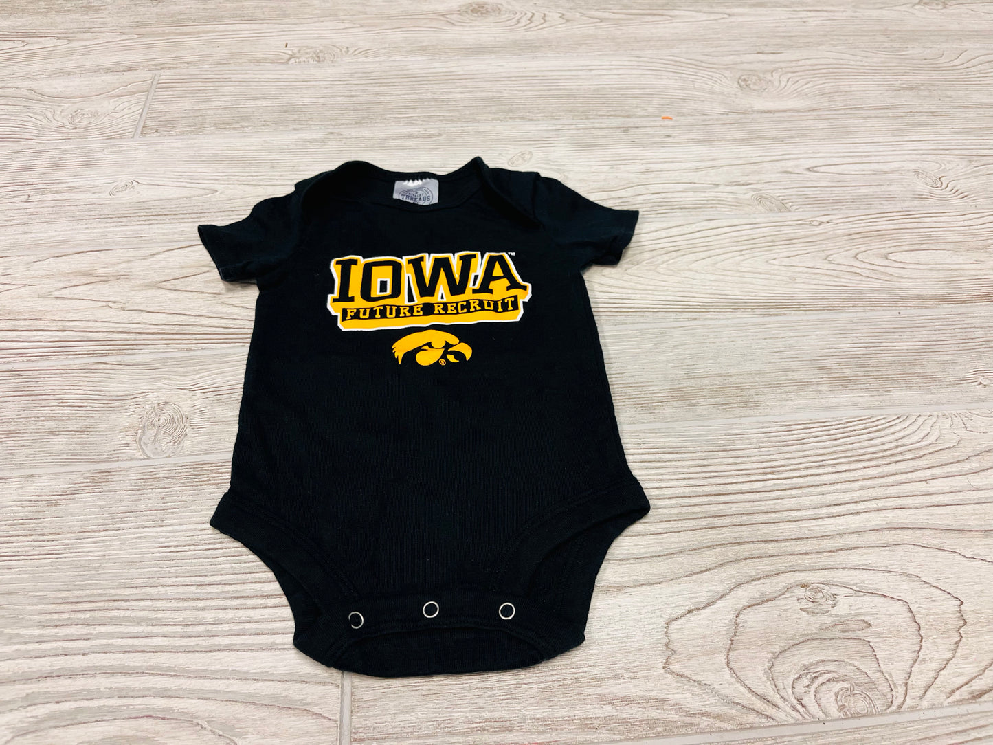 Rivalry Threads “Iowa Hawkeyes Future Recruit” Short Sleeve Onesie