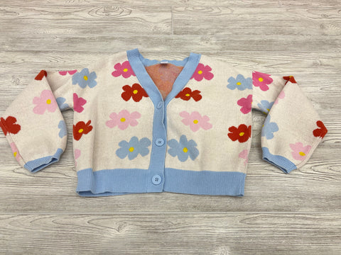 Old Navy Flower Cropped Cardigan