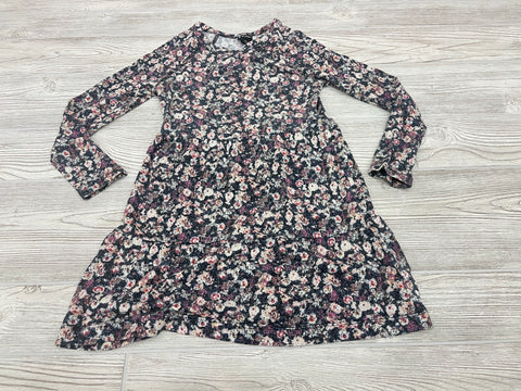 Art Class Flower Print Long Sleeve Dress