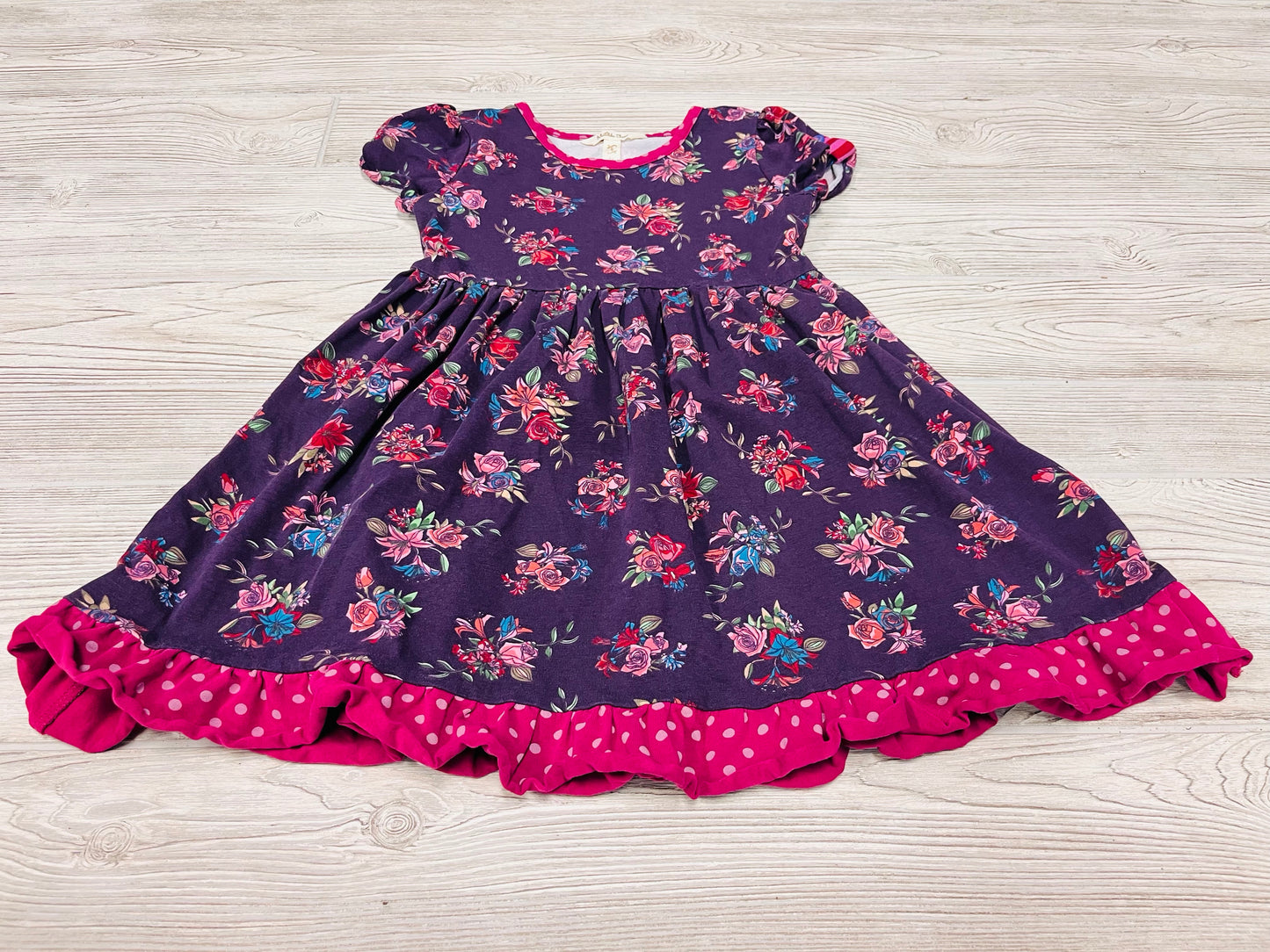 Matilda Jane Floral Print Short Sleeve Dress