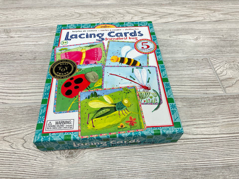 Eeboo Lacing Card Friendliest Bugs