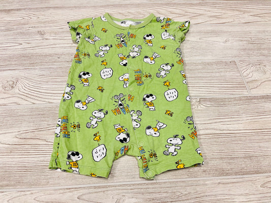 H&M Peanuts Button Down Short Sleeve Romper