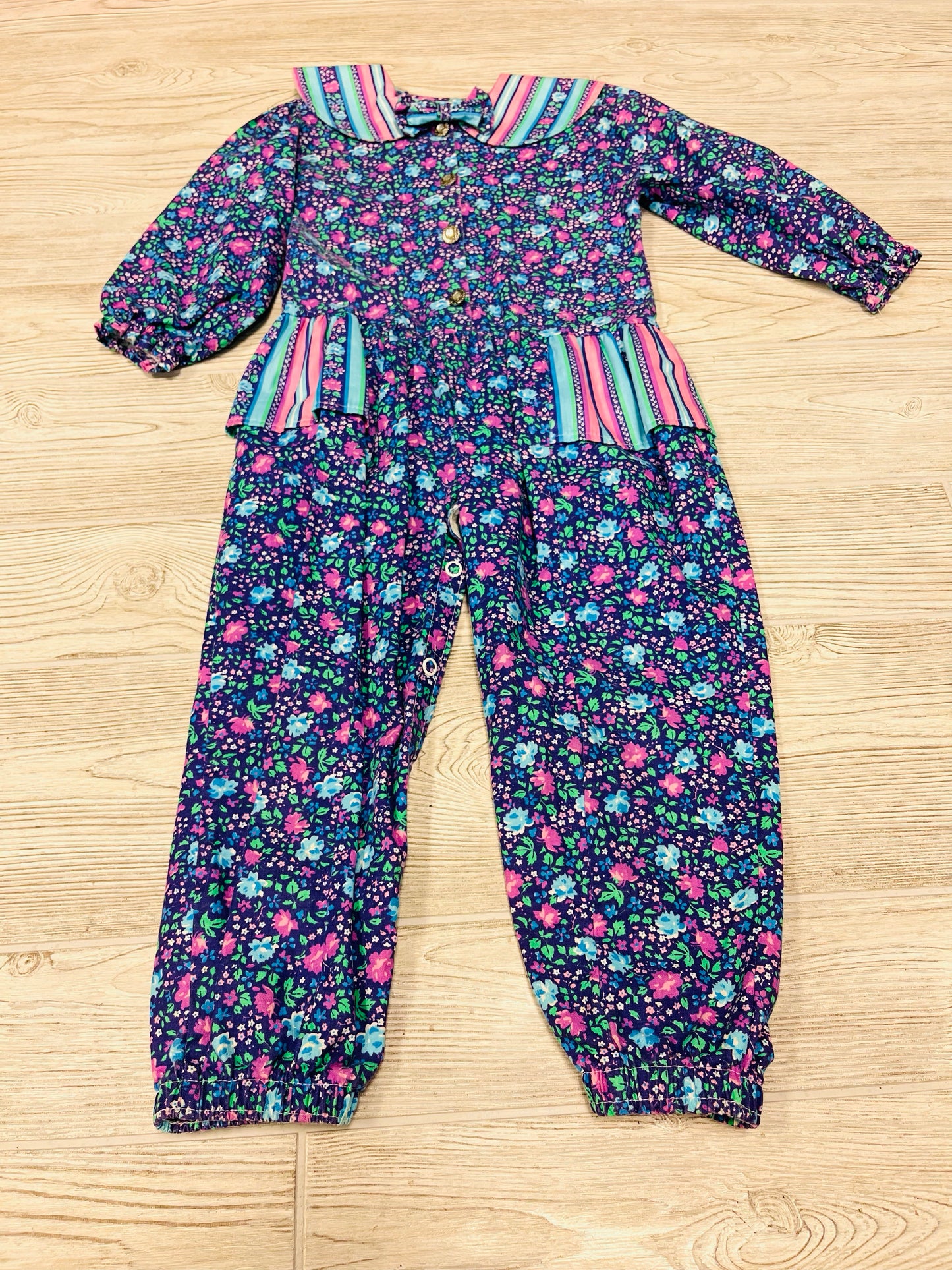 Vintage Buster Brown Floral Jumper