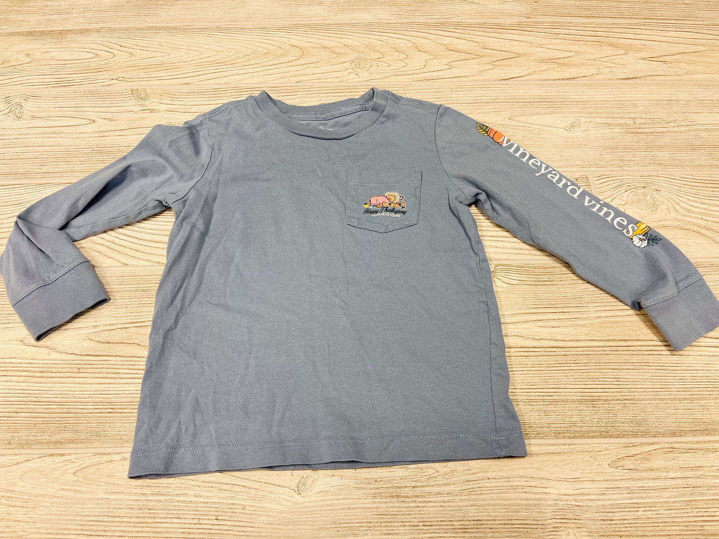 Vineyard  Vines “Happy Thanksgiving” Long Sleeve Shirt