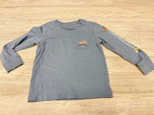 Vineyard  Vines “Happy Thanksgiving” Long Sleeve Shirt