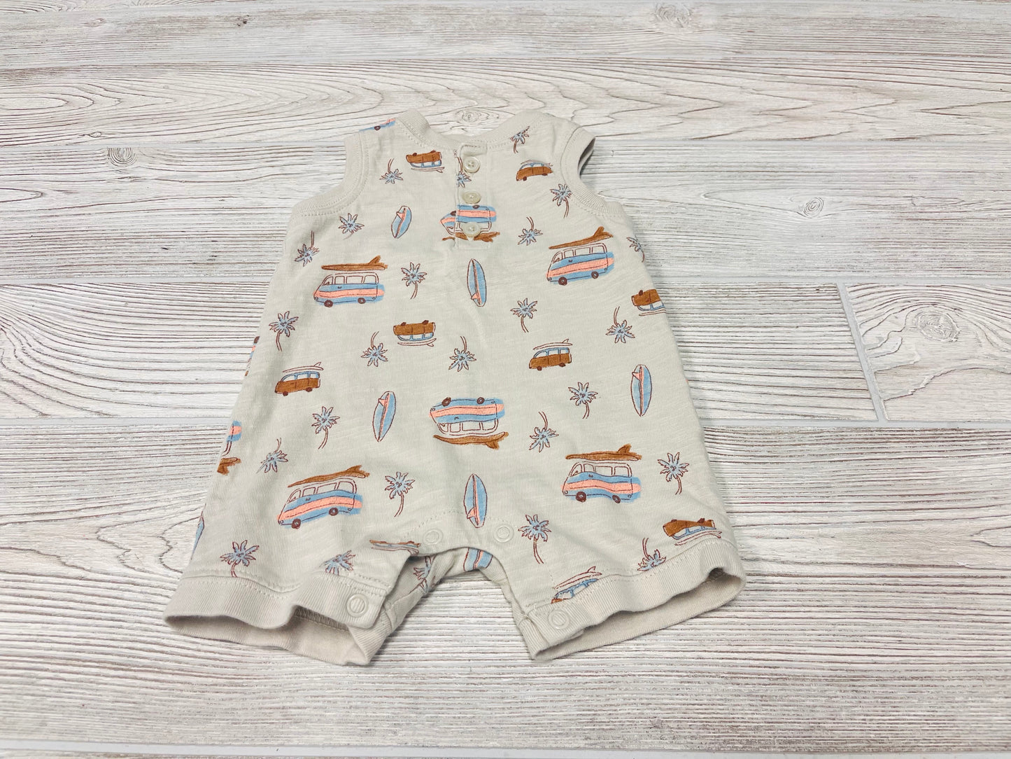 Carter’s Beach Print Tank Romper