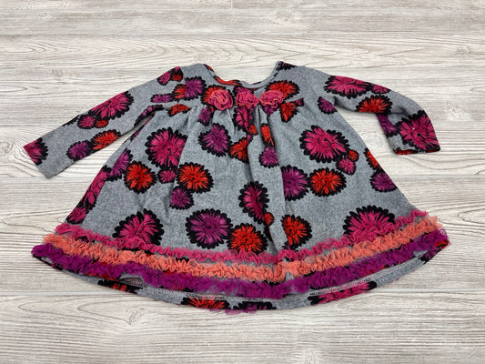Bonnie Jean Flower Print Long Sleeve Dress