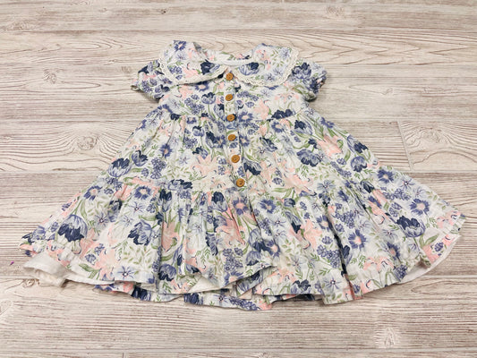 Shabby Chic Floral Short Sleeve Dress