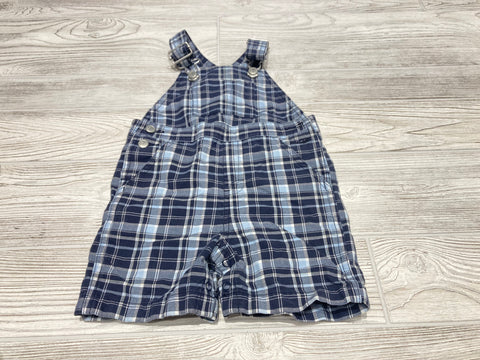 Gymboree Plaid Short Overalls