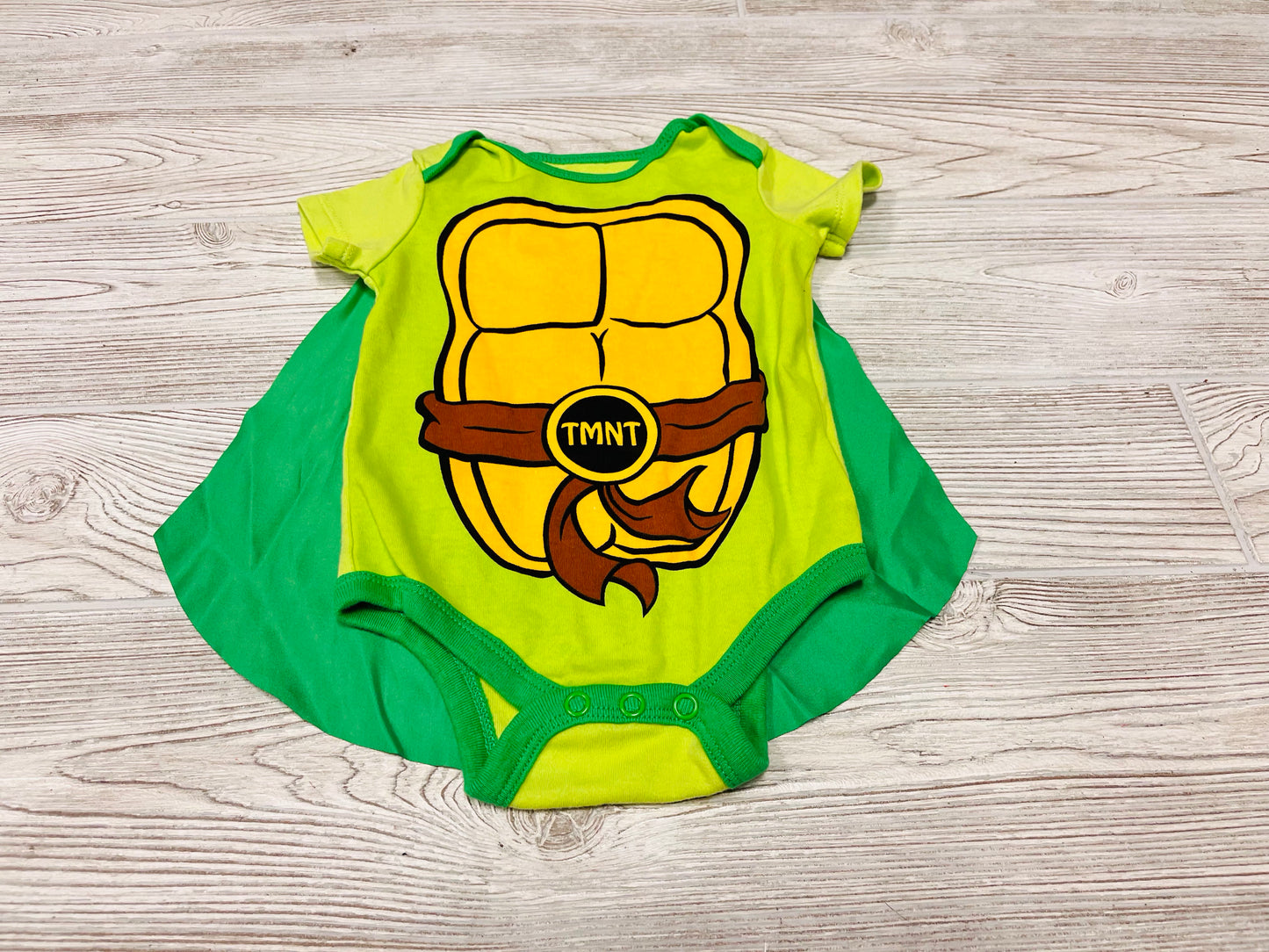 Nickelodeon TMNT Short Sleeve Onesie with Cape