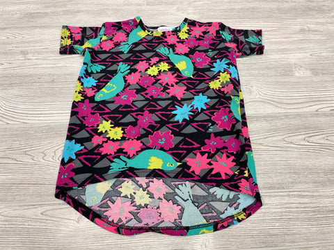 LulaRoe Bird Print Short Sleeve Shirt