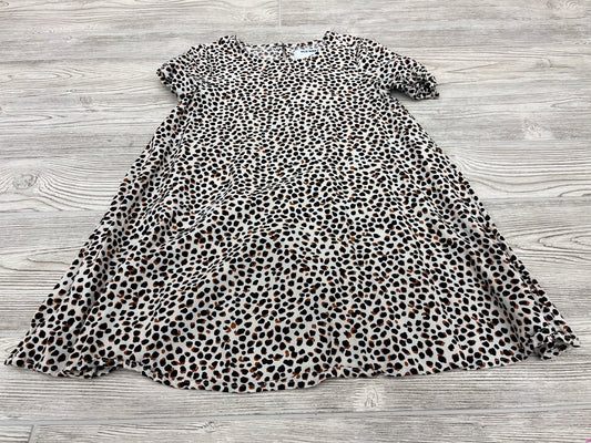 Old Navy Leopard Print Short Sleeve Dress