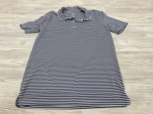 The Class Club Striped Athletic Short Sleeve Polo Shirt