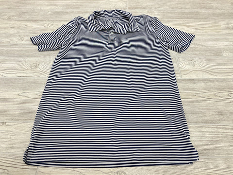 The Class Club Striped Athletic Short Sleeve Polo Shirt