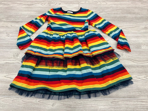HannaAndersson Striped Long Sleeve Dress