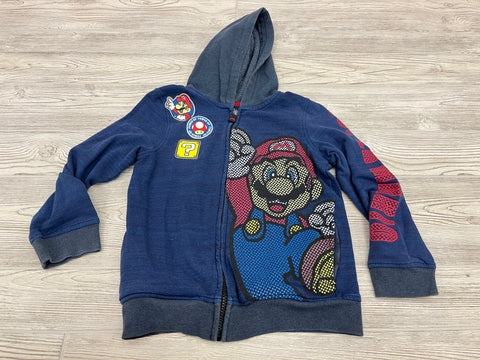 Jumping Beans Super Mario Hooded Zip Up Sweatshirt
