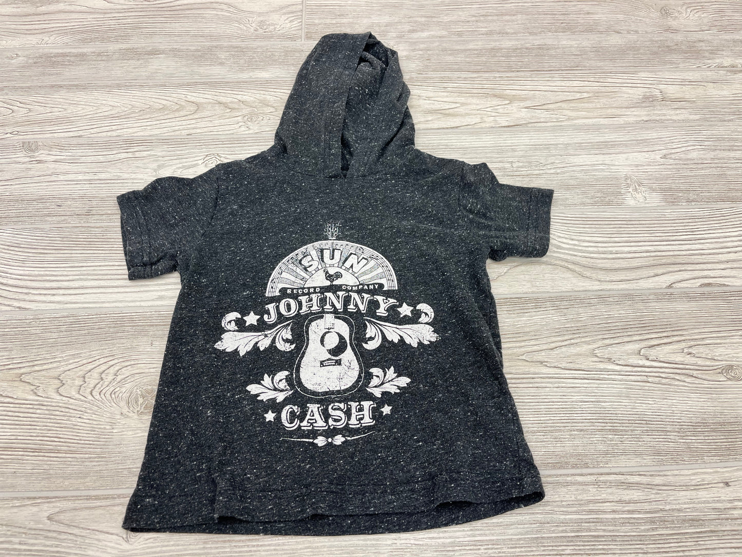 Sun Record Company Johnny Cash Hooded Short Sleeve Shirt