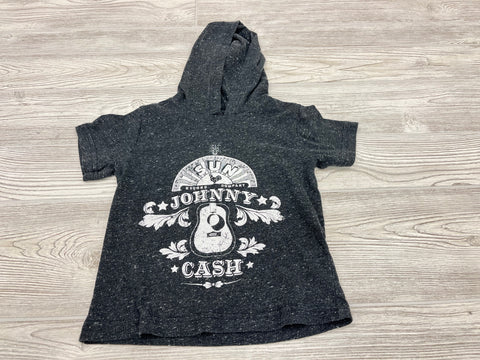 Sun Record Company Johnny Cash Hooded Short Sleeve Shirt