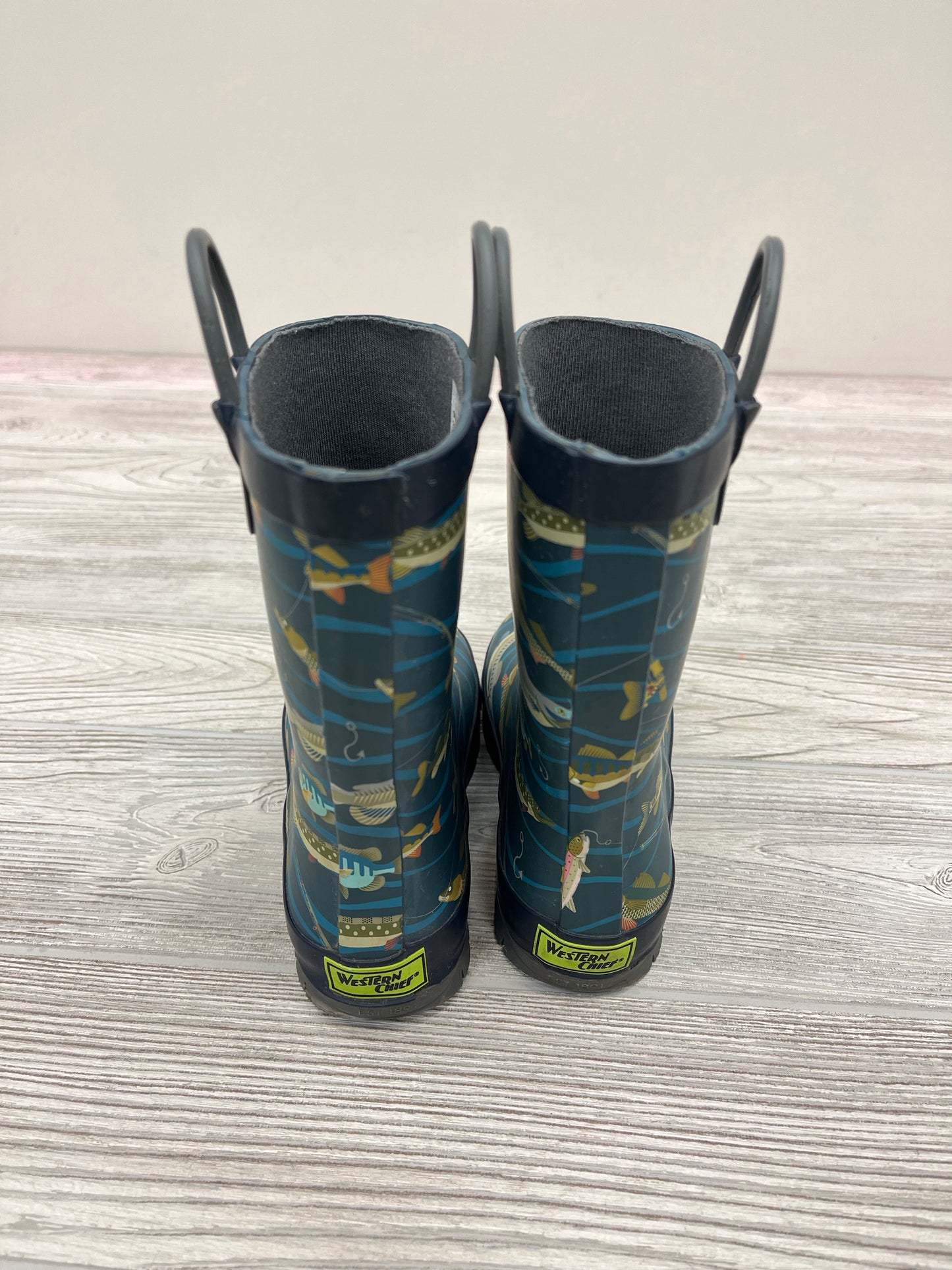 Western Chief Fishing Print Boys Rain Boots