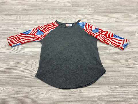LulaRoe American Flag Long Sleeve Shirt