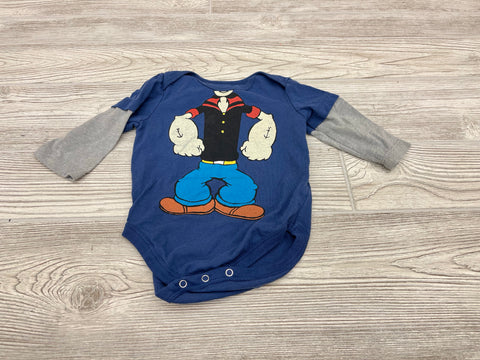 Popeye Long Sleeve Onesie