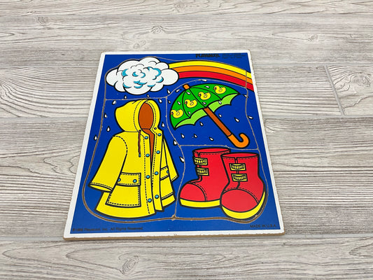 Vintage Playskool Wooden Jigsaw Puzzle