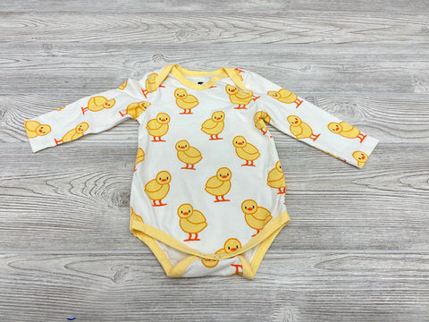Monica + Andy Duckie Print Long Sleeve Onesie