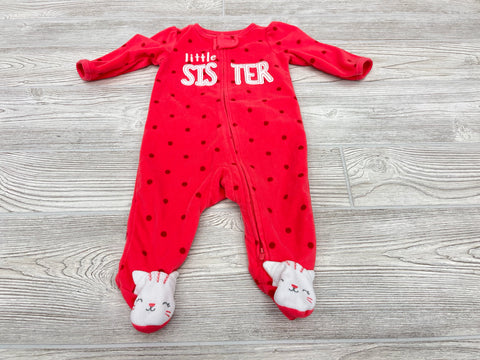Carter’s “Little Sister” Zip Up Pajama