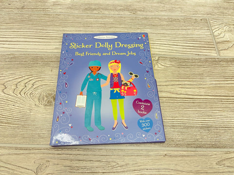 Usborne Activities Sticker Dolly Dressing Best Friends and Dream Jobs