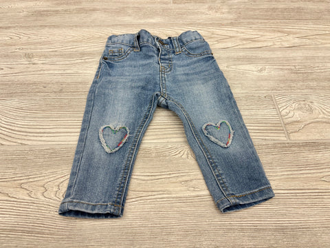 Cat & Jack Skinny Heart Print Jeans