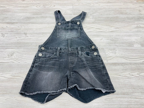 Old Navy Black Denim Short Overalls
