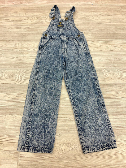 Vintage OshKosh Whitewashed Long Overalls