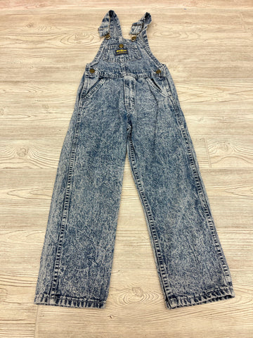 Vintage OshKosh Whitewashed Long Overalls