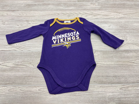 NFL Team Apparel Minnesota Vikings Long Sleeve Onesie