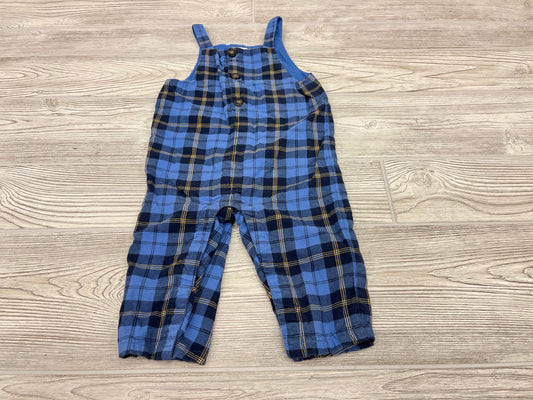 Janie And Jack Plaid Long Overalls
