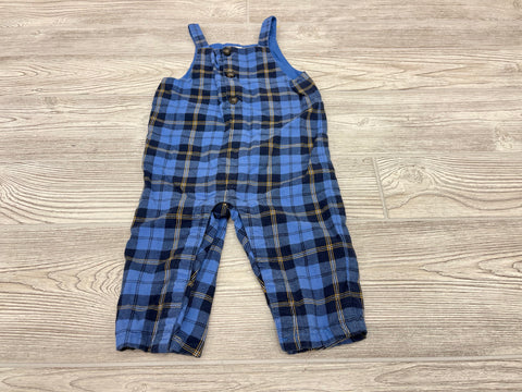 Janie And Jack Plaid Long Overalls