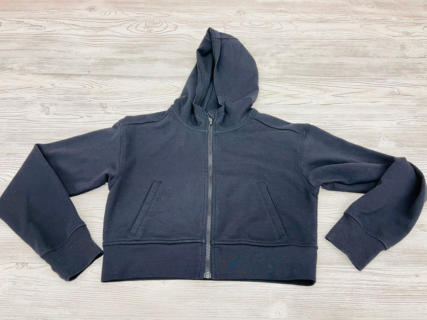 Tek Gear Zip Up Hooded Crop Sweatshirt