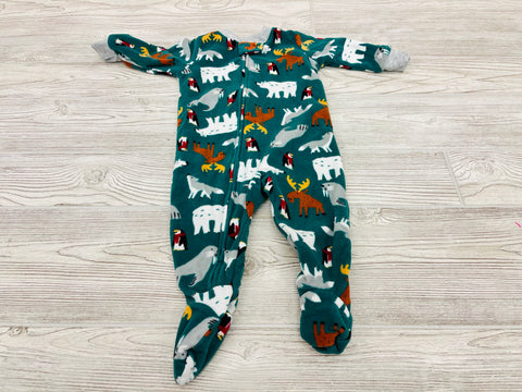 Carter’s Winter Print Zip Up Fleece Pajama