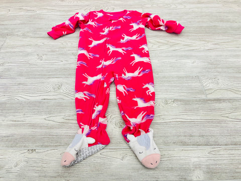 Carter’s Unicorn Print Zip Up Fleece Pajama
