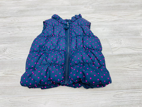Gymboree Polkadot Zip Up Puffy Vest