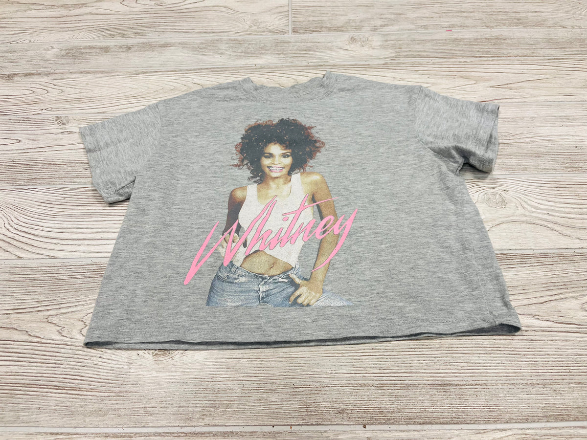 Whitney Houston Cropped Short Sleeve Shirt