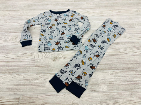 Wonder Nation Football Print Pajamas